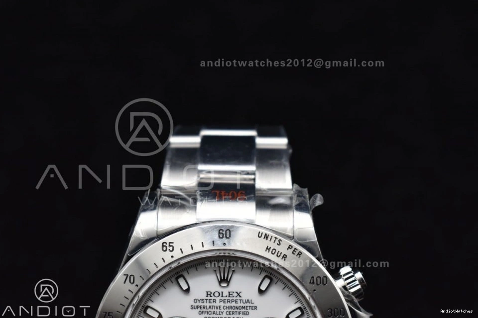 Best SA4130 on Edition SS Daytona WeatherProof 1:1 116520 Bracelet Dial V 771 White QF 0717